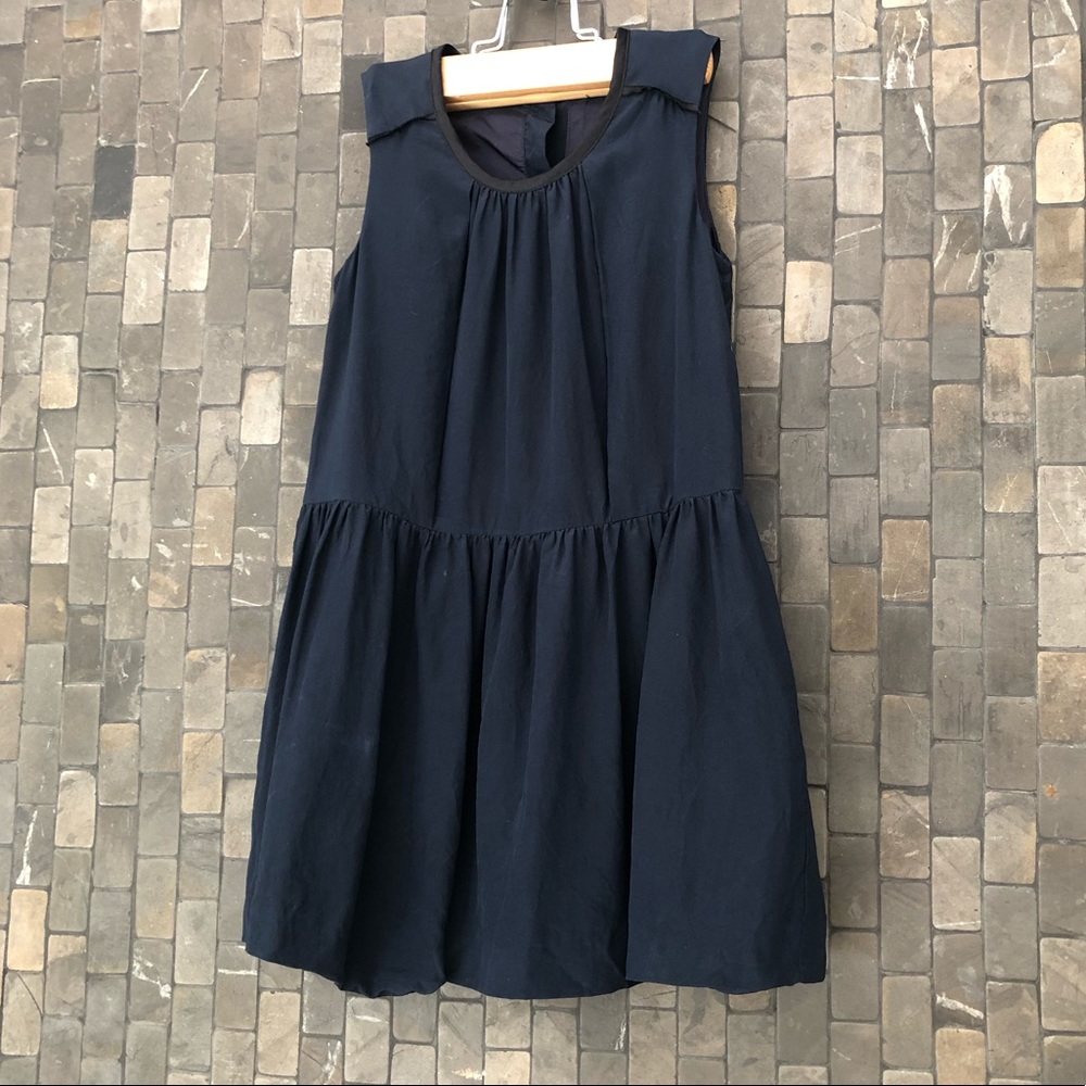 Crewcuts Dark Blue Silk Dress
